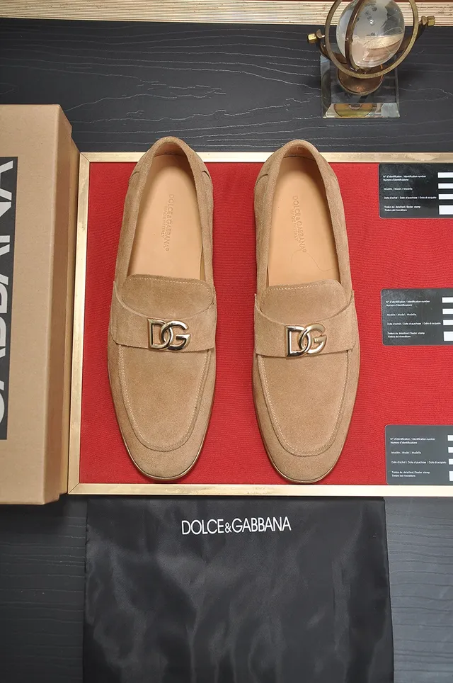 Dolce & Gabbana Portofino Mocassins de camurça tan com mors 5