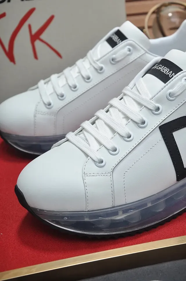 Dolce & Gabbana DG Run Low sneakers lifestyle brancos pretos transparentes 3