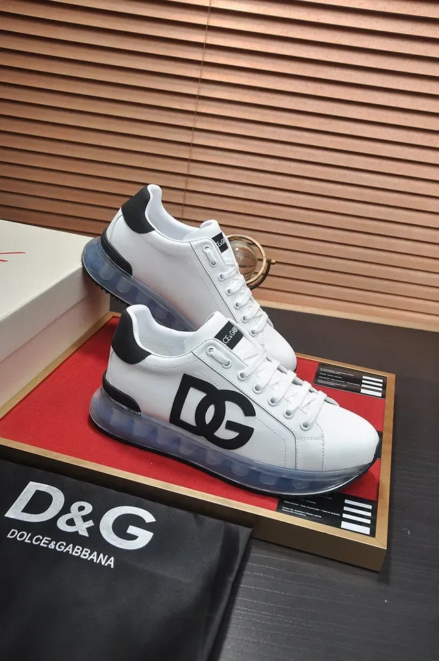 Dolce & Gabbana DG Run Low sneakers lifestyle brancos pretos transparentes 5