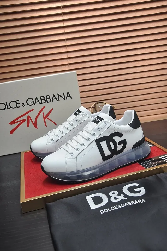Dolce & Gabbana DG Run Low sneakers lifestyle brancos pretos transparentes 7