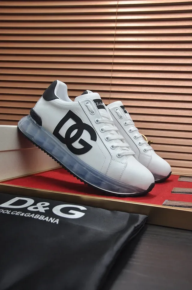Dolce & Gabbana DG Run Low sneakers lifestyle brancos pretos transparentes 8