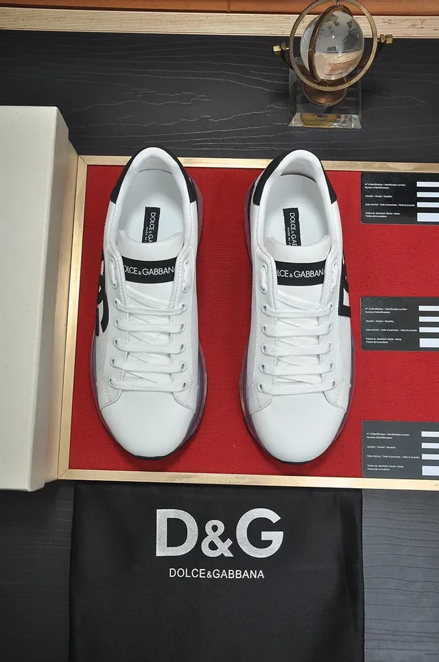 Dolce & Gabbana DG Run Low sneakers lifestyle brancos pretos transparentes 9