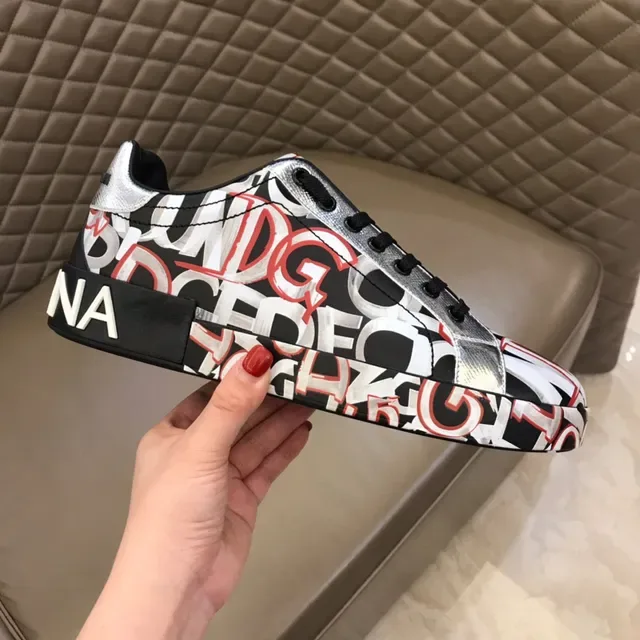 Dolce & Gabbana Tênis Lifestyle Low-Top Graffiti-Print 5