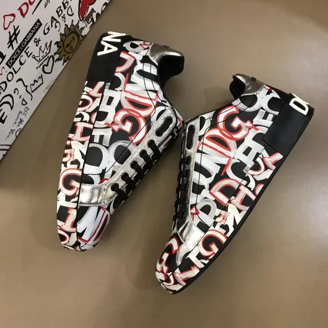 Dolce & Gabbana Tênis Lifestyle Low-Top Graffiti-Print 7