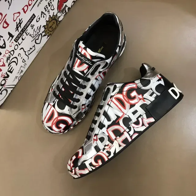 Dolce & Gabbana Tênis Lifestyle Low-Top Graffiti-Print 8