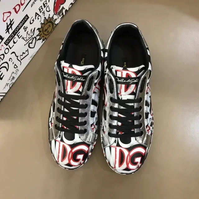 Dolce & Gabbana Tênis Lifestyle Low-Top Graffiti-Print 9