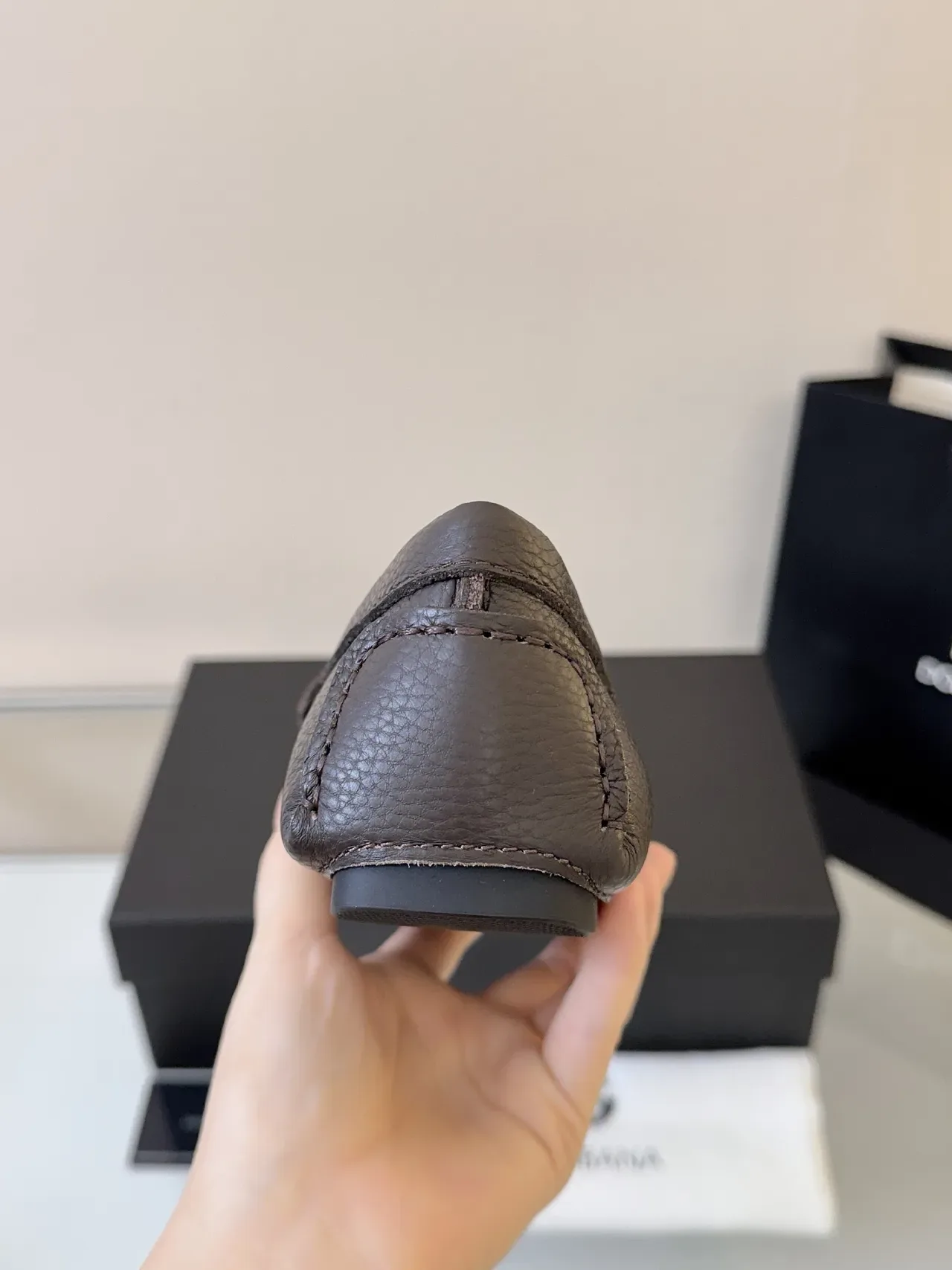Mocassins Dolce & Gabbana Portofino Marrom Couro Pebbled Horsebit 4
