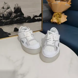 Dolce & Gabbana 白灰色厚底半透明鞋底镂空脚趾面板生活方式运动鞋