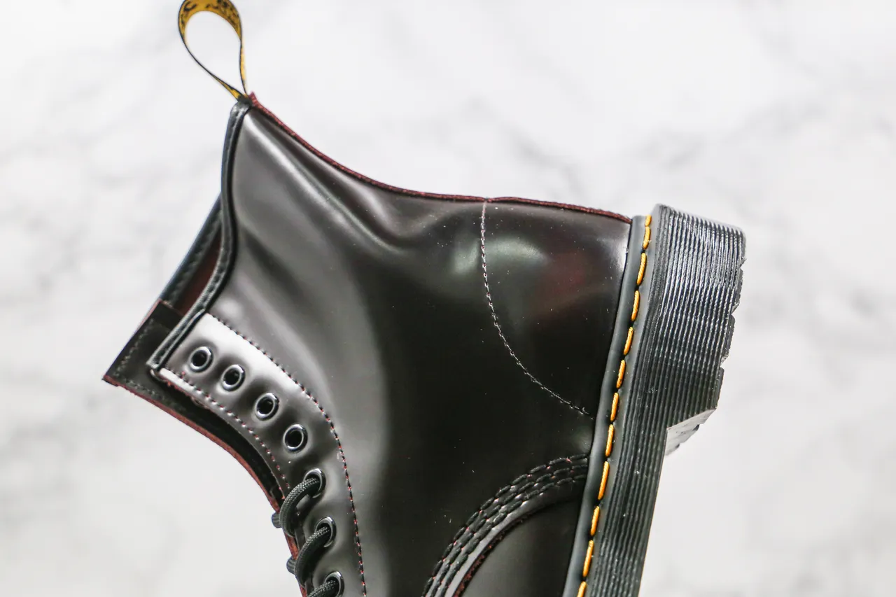 Dr. Martens 1460 Cherry Brown Polished Leather Martin Boot 5