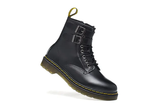 Dr. Martens 1460 Harness Botas de Cuero Negro Martin 3