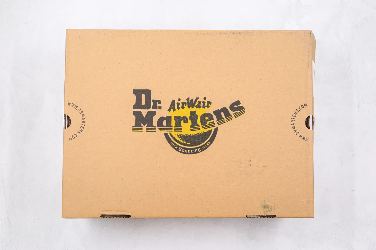 Dr. Martens Black Mixed-Material Lace-Up Ankle Boot 10