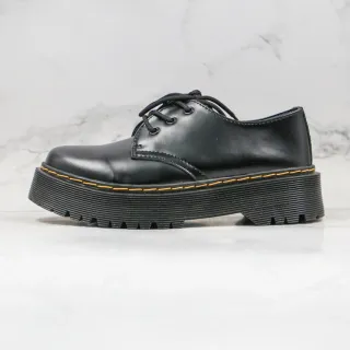 Dr. Martens Jadon Platform Black Leather Oxford Shoes