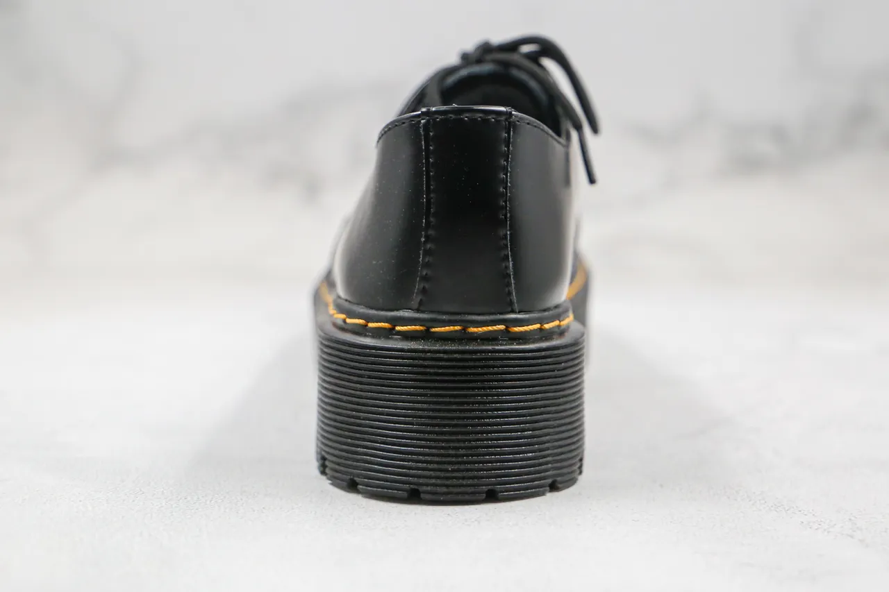 Dr. Martens Jadon Platform Black Leather Oxford Shoes 2