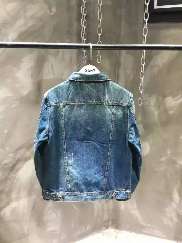 DSQUARED2 Veste en jean avec patches aux coudes et aspect usé 3