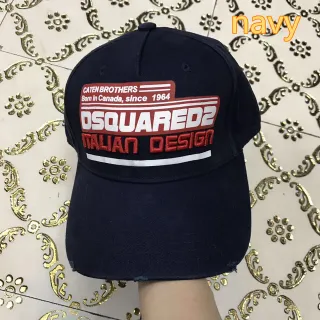 Dsquared2 Italian Design Graphic Patch Navy Baseball Cap