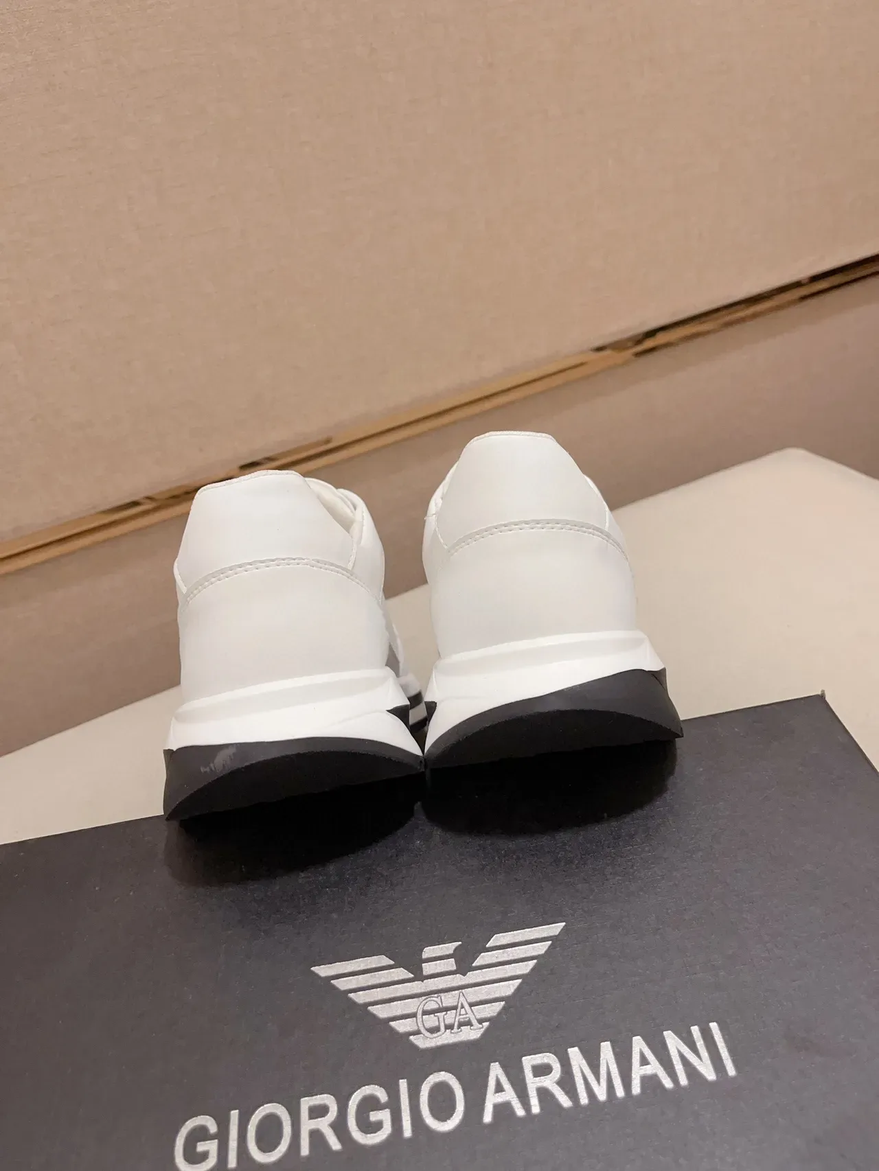 Emporio Armani EA7 White and Black Lifestyle Sneakers 2