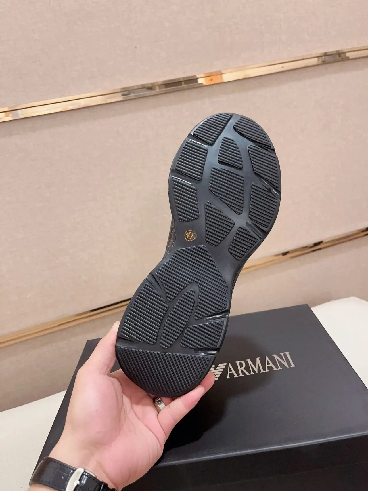 Emporio Armani Topographic Print Eagle Logo Black Lifestyle Sneakers 9