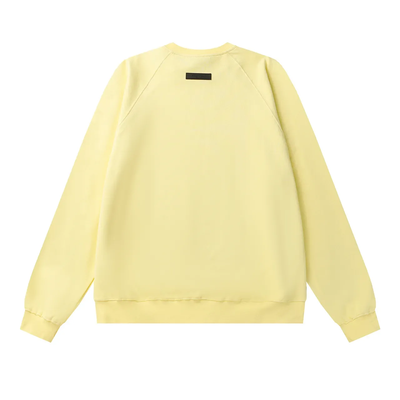 Fear of God Essentials Black Raglan Sleeves Embroidered Chest Logo Sweater 5