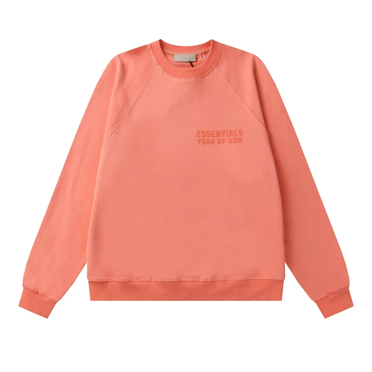 Fear of God Essentials Black Raglan Sleeves Embroidered Chest Logo Sweater 8