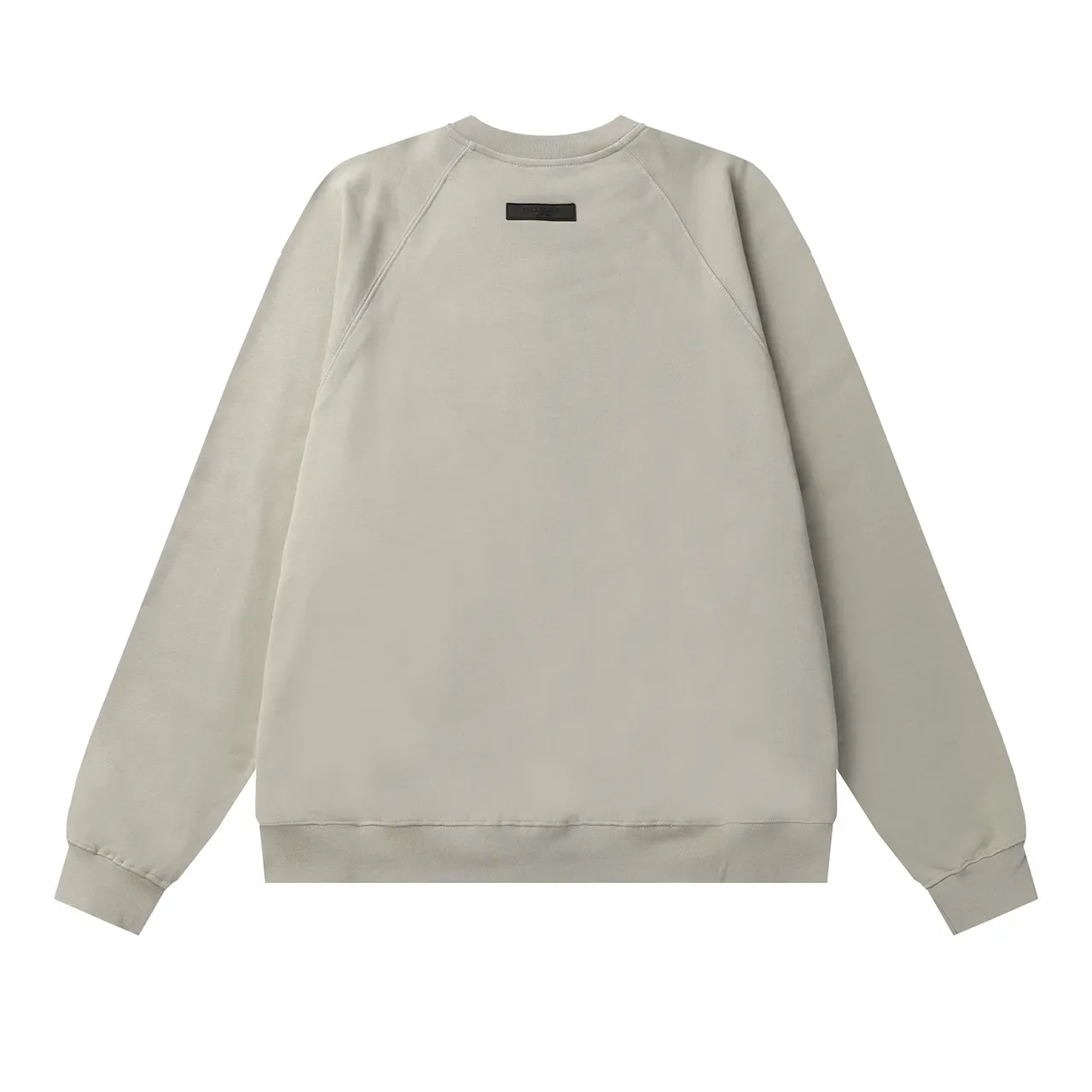 Fear of God Essentials Black Raglan Sleeves Embroidered Chest Logo Sweater 11