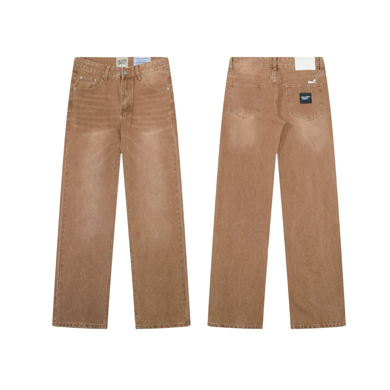 Gallery Dept Washed Tan Straight-Leg Jeans 2