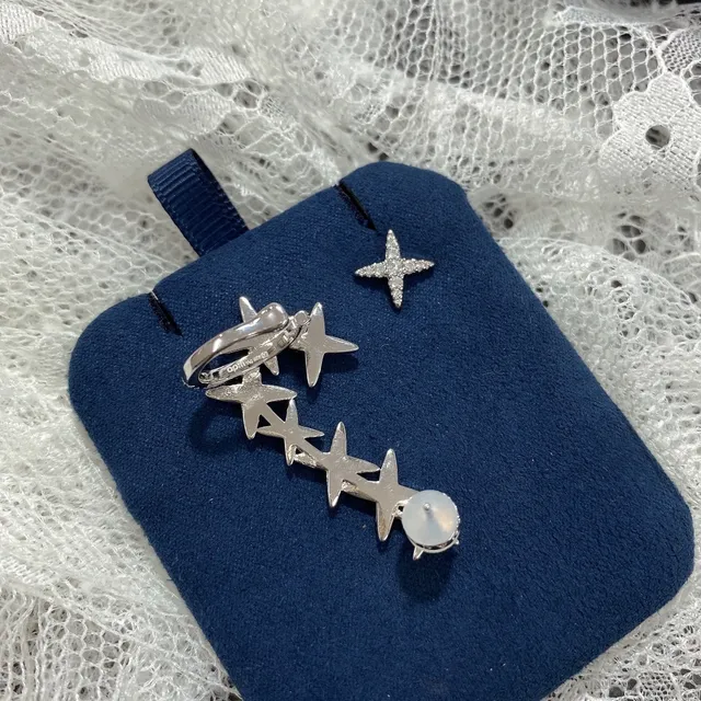apm Star Motif Pavé Stud Earrings 6