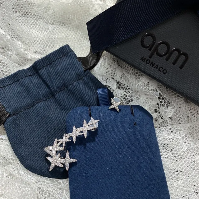 apm Star Motif Pavé Stud Earrings 7