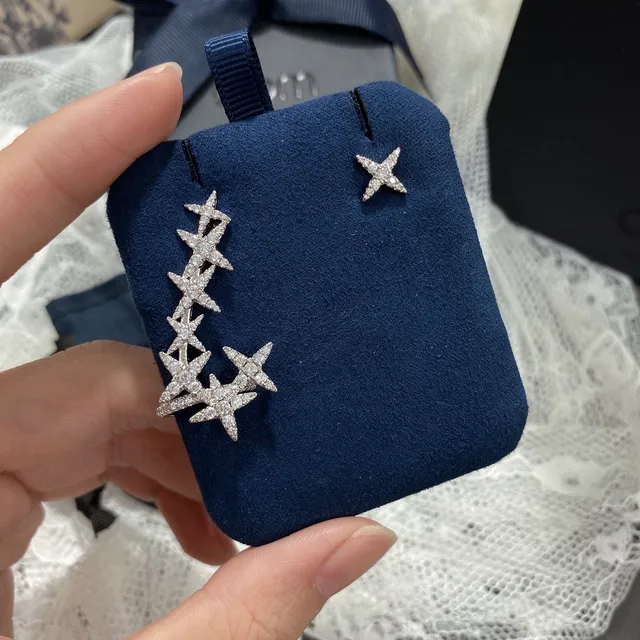 apm Star Motif Pavé Stud Earrings 8