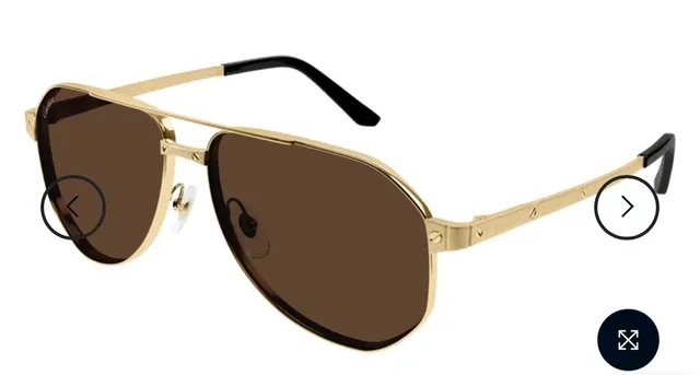 Aviator-Style Thin Metal Frame Dark Lens Sunglasses 4