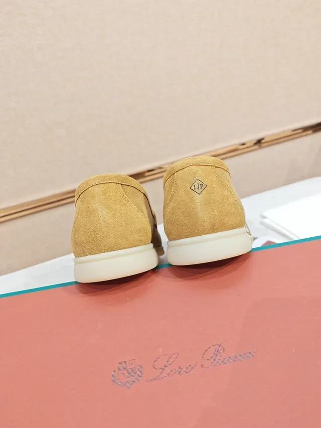 Beige White Suede Tassel Strap Loafer 3