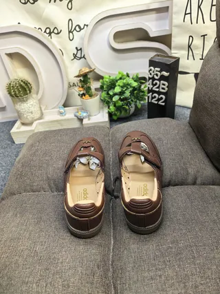 Black Beige T-Strap Studded Mary Jane Shoes 8
