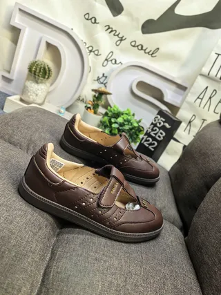 Black Beige T-Strap Studded Mary Jane Shoes 9