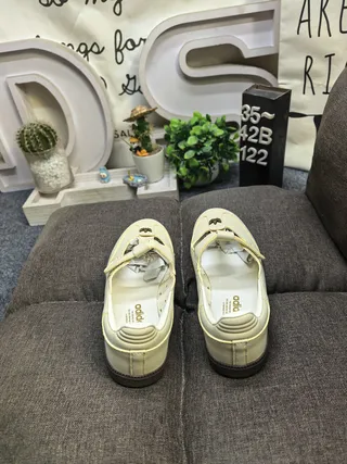 Black Beige T-Strap Studded Mary Jane Shoes 18