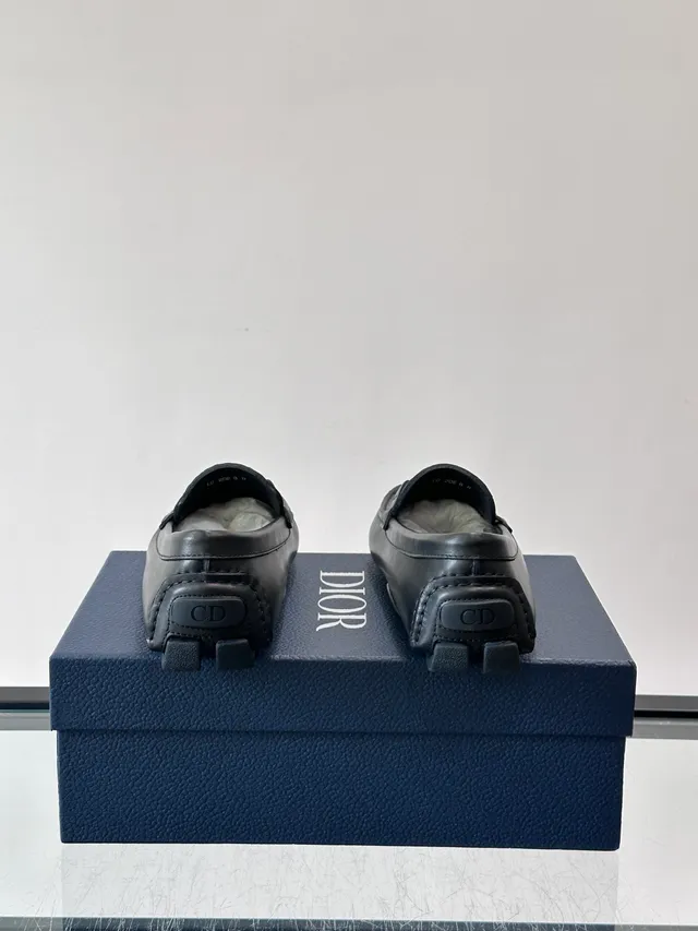 Black Embossed Geometric Pattern Buckle-Accented Strap Loafer 3