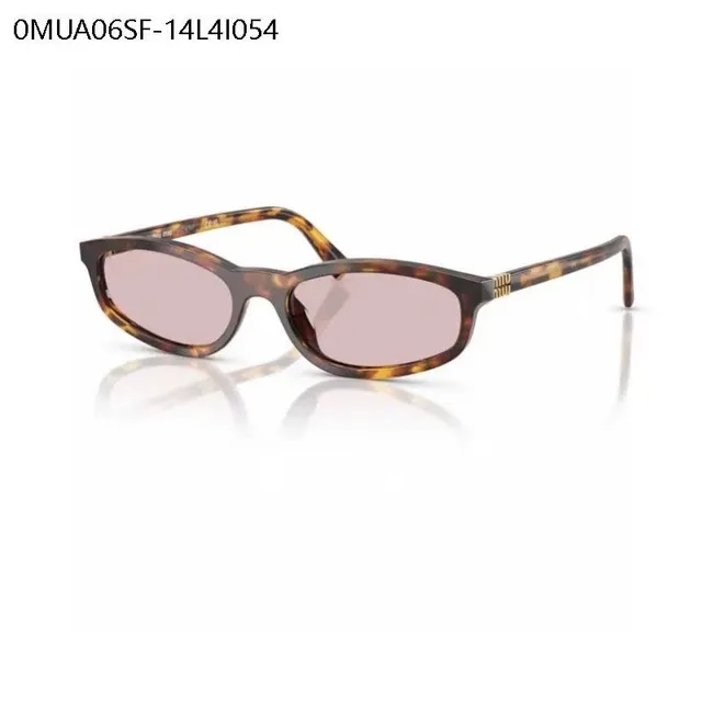 Black Gold Rectangular Cat-Eye Silhouette Thin Frame Sunglasses 6
