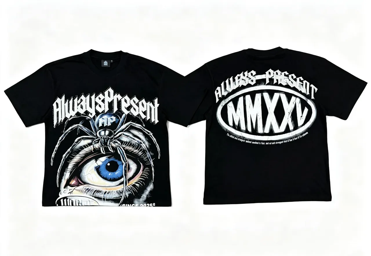 Black Graphic-Print Oversized T-Shirt 7