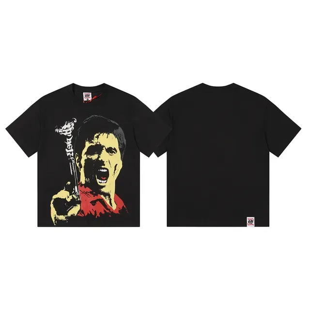 Black Graphic Print Oversized T-Shirt 2