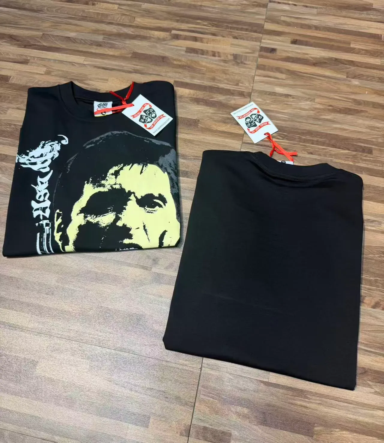 Black Graphic Print Oversized T-Shirt 5