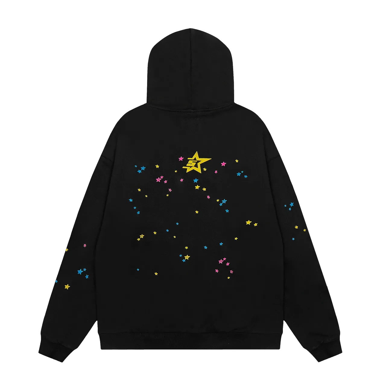 Black Graphic Spiderweb Print Tracksuit 3