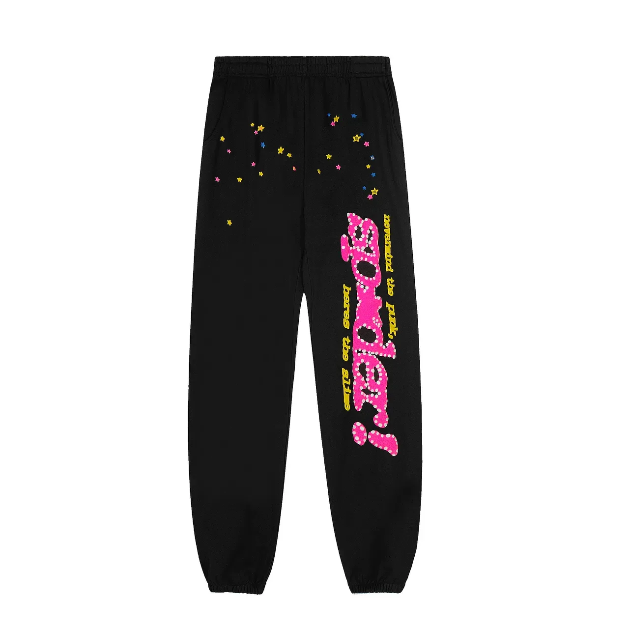 Black Graphic Spiderweb Print Tracksuit 4