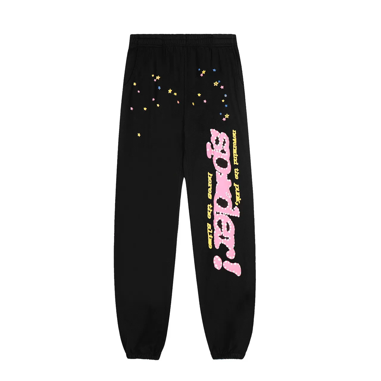 Black Graphic Spiderweb Print Tracksuit 11