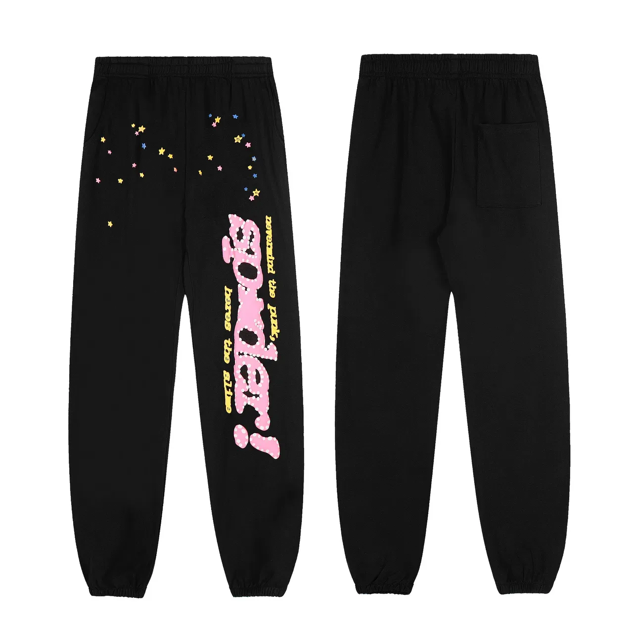 Black Graphic Spiderweb Print Tracksuit 13