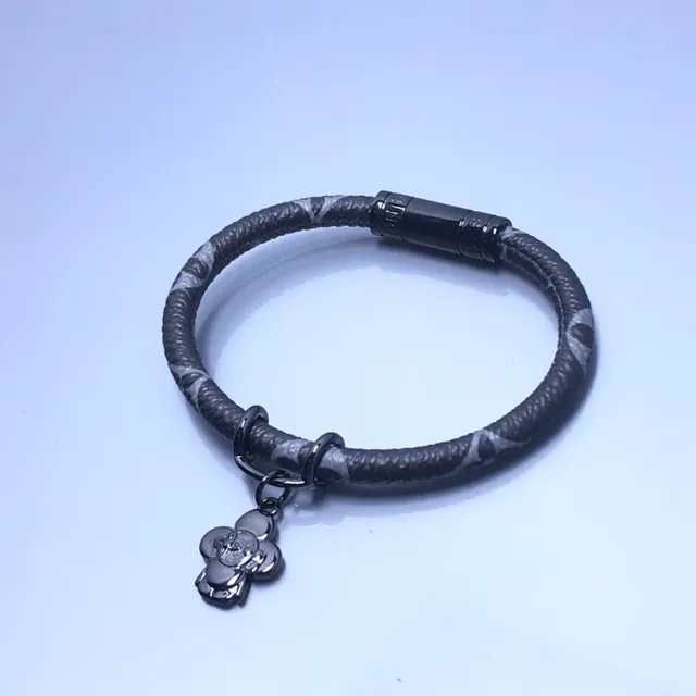 Black Gray Braided Cord Camouflage-Patterned Bracelet 2