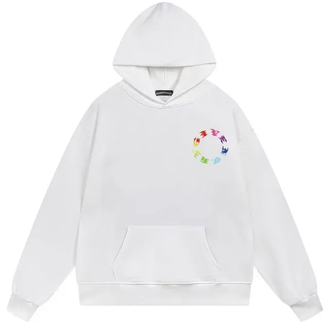 Black Multicolor Oversized Fit Back Graphic Print Hoodie 4