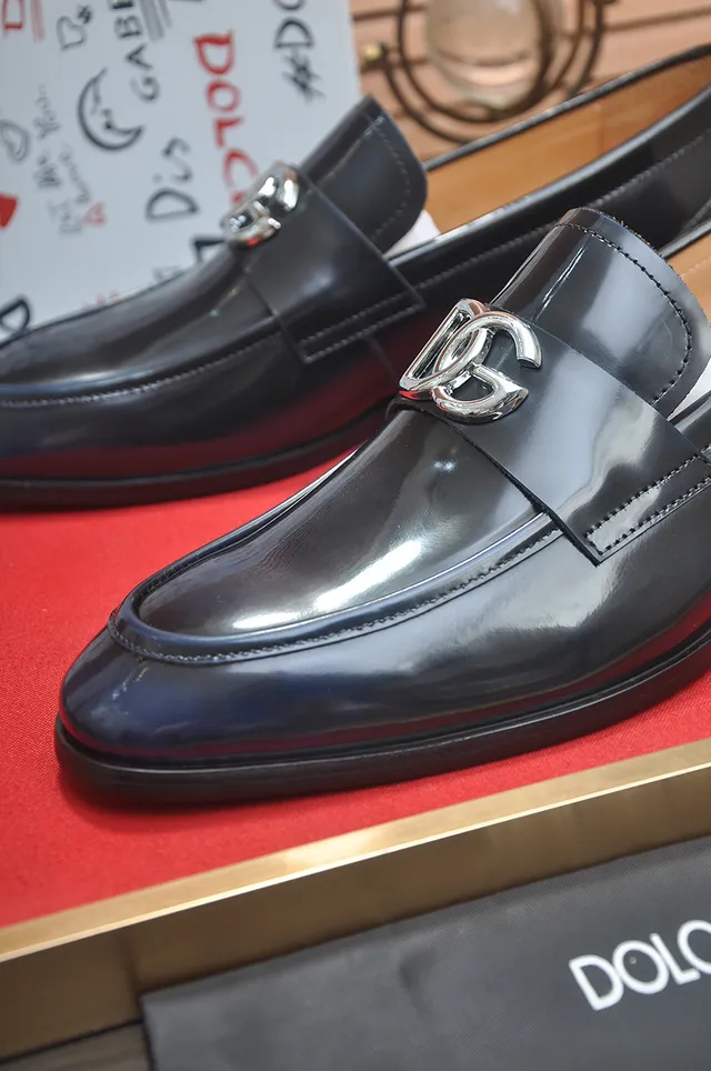 Black Patent Leather Buckle Strap Loafer 2