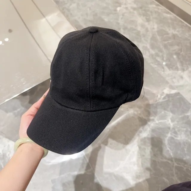 Black Structured Snap-Button Baseball Cap 5