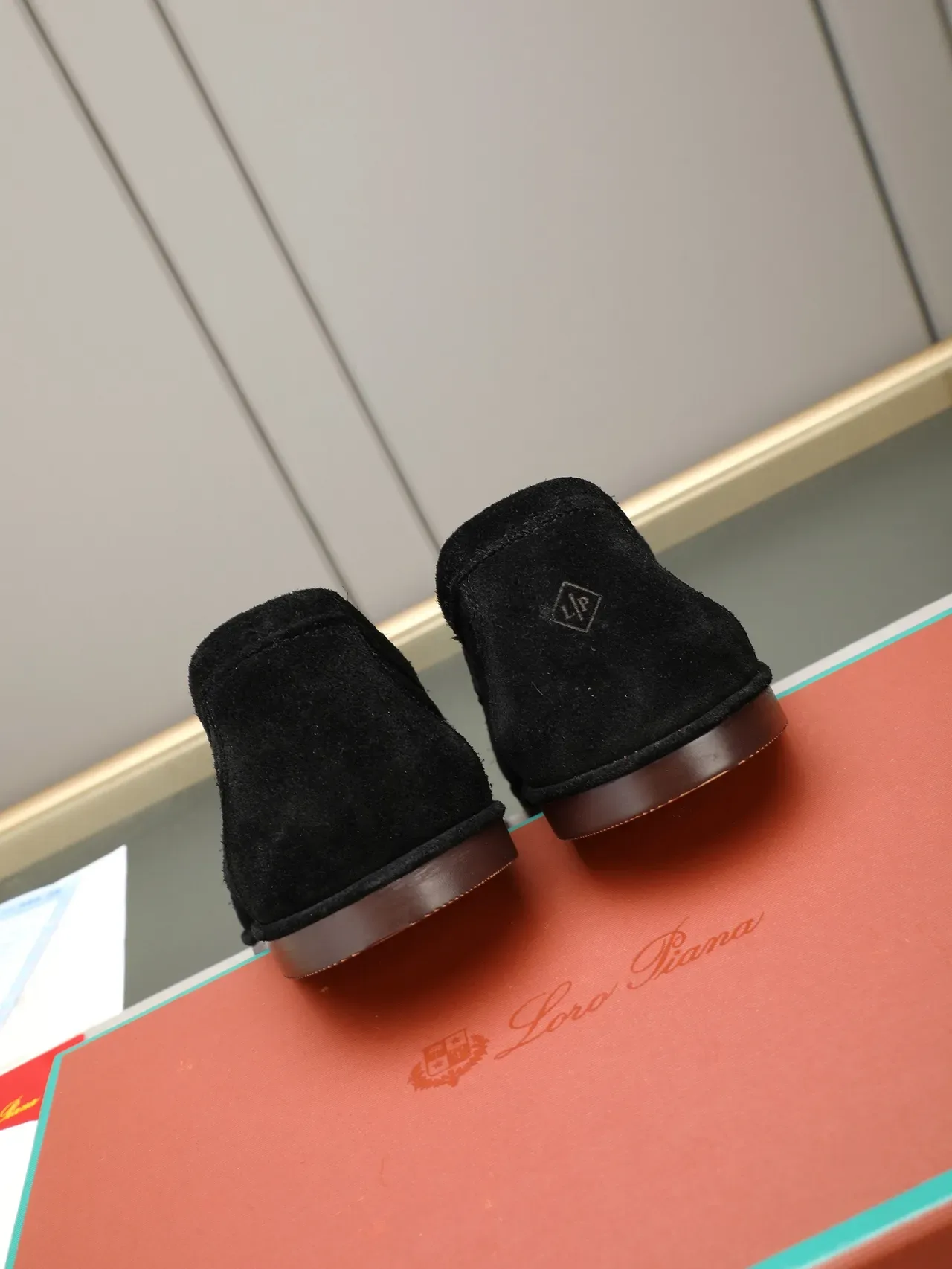 Black Suede Moc-Toe Slip-On Loafers 4