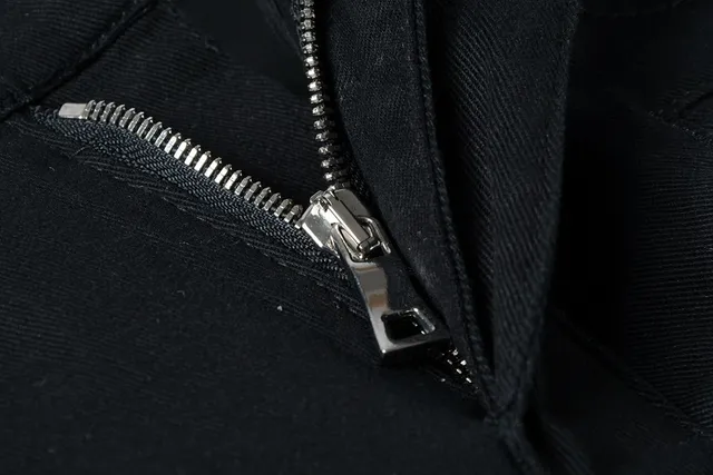 Black White Moto-Inspired Side Stripe Detail Jeans 11