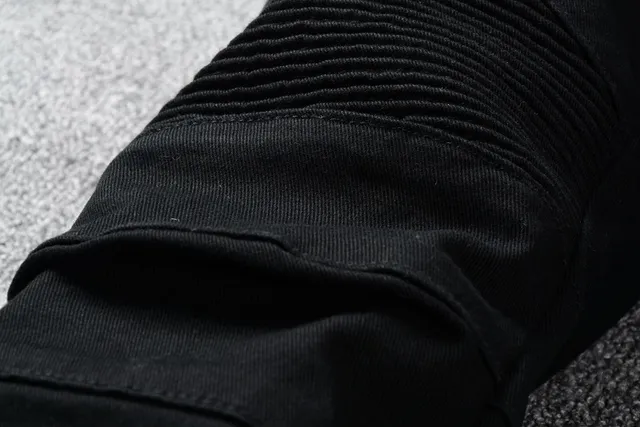 Black White Moto-Inspired Side Stripe Detail Jeans 12