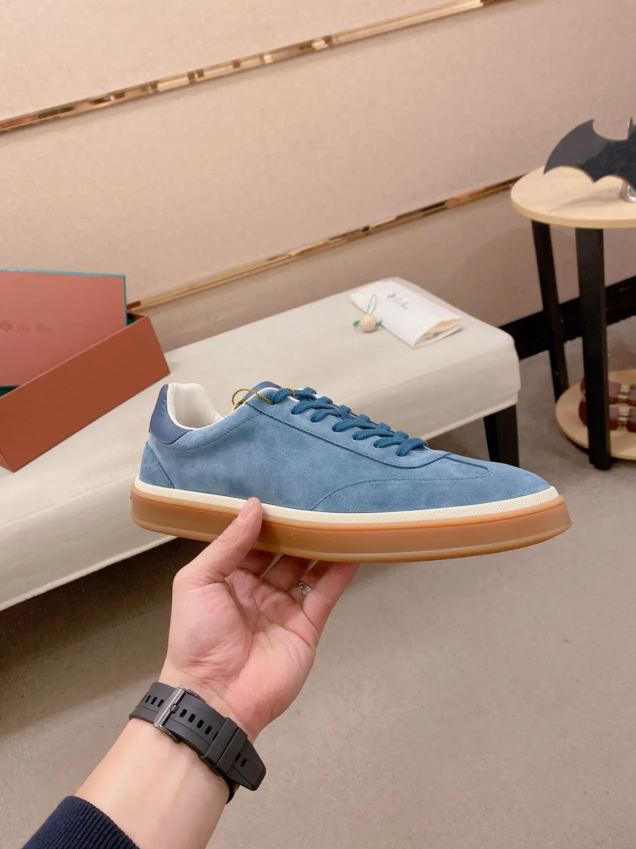 Blue Suede Low-Top Lifestyle Sneaker 5